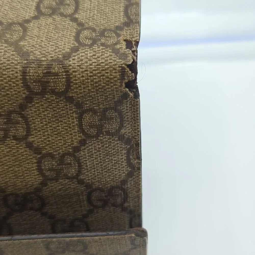 Gucci Tan and Brown Monogram Wallet - Picture 5 of 14